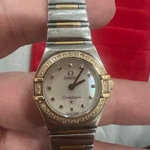 Omega Ladies Diamond Bezel Constellation Watch